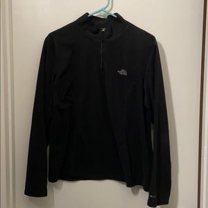North face black quarter zip